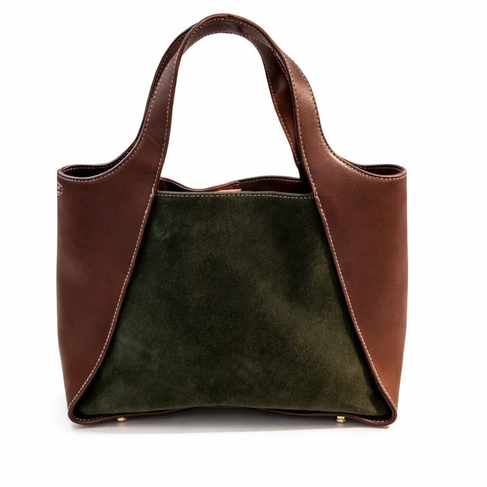 J. McLaughlin Brielle Leather Suede Tote - Picture 2 of 8